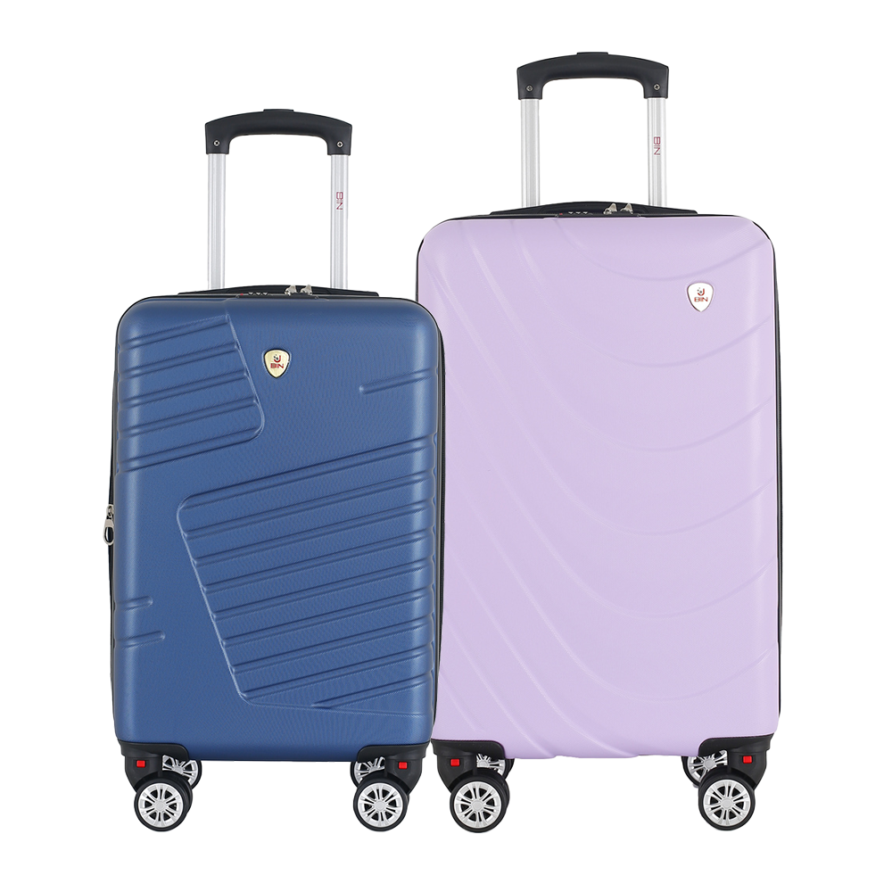 Set Maletas X2 19,20 Pulg Bin M006 Azul - M007 Violeta