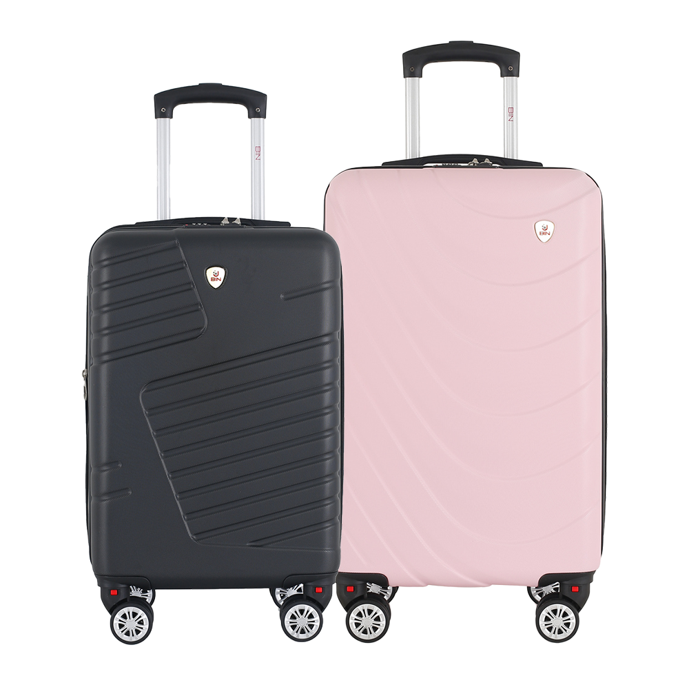 Set Maletas X2 19,20 Pulg Bin M006 Negro - M007 Rosado