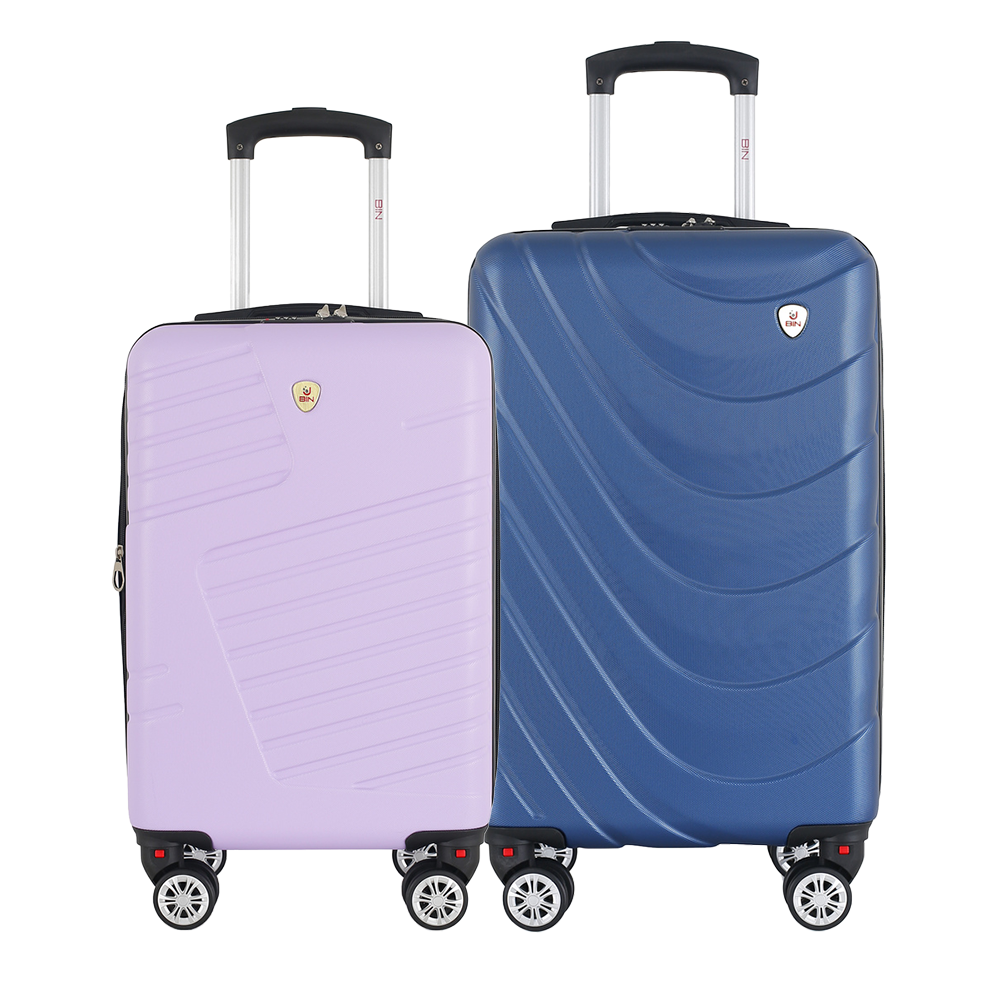 Set Maletas X2 19,20 Pulg Bin M006 Violeta - M007 Azul