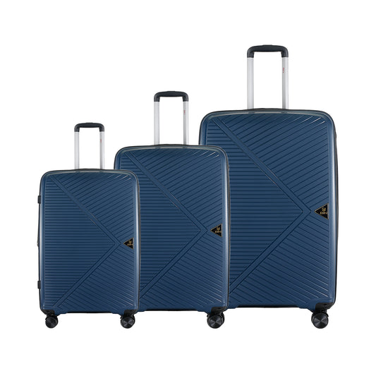 Juego Set Maletas X3 20,24,28 Pulg Bin M017 Azul