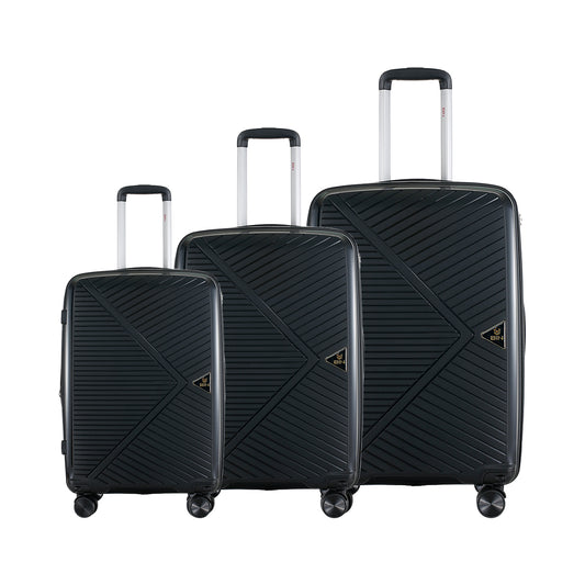 Juego Set Maletas X3 20,24,28 Pulg Bin M017 Negro