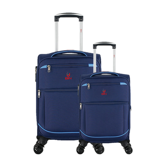 Juego Set Maletas X2 19,24 Pulg Bin M015 Azul