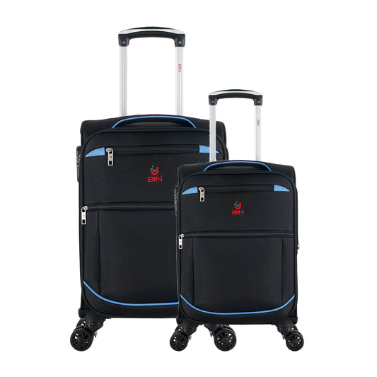 Juego Set Maletas X2 19,24 Pulg Bin M015 Negro